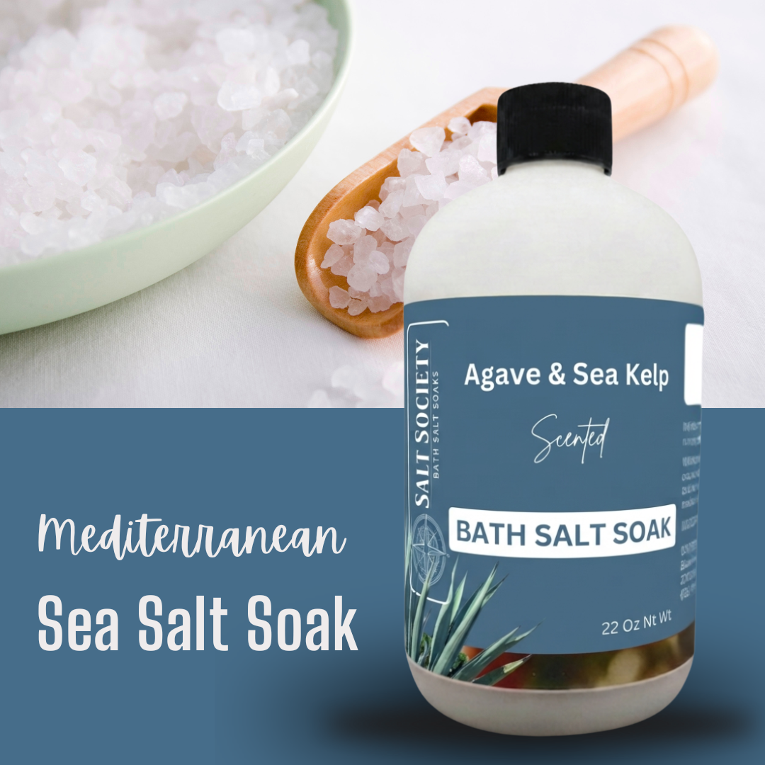 Agave & Sea Kelp Scented Mediterranean Sea Salt Bath Soak