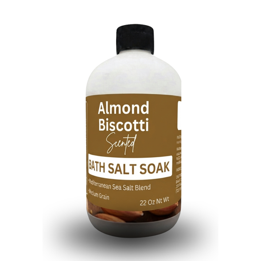 Almond Biscotti Scented Mediterranean Sea Salt Bath Soak