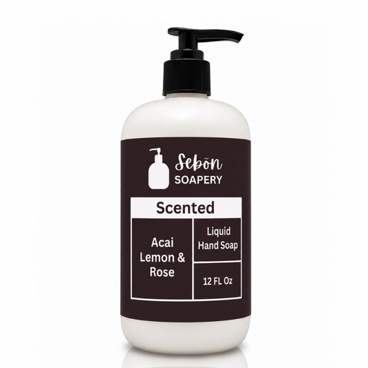 Acai Lemon & Rose Scented Liquid Hand Soap