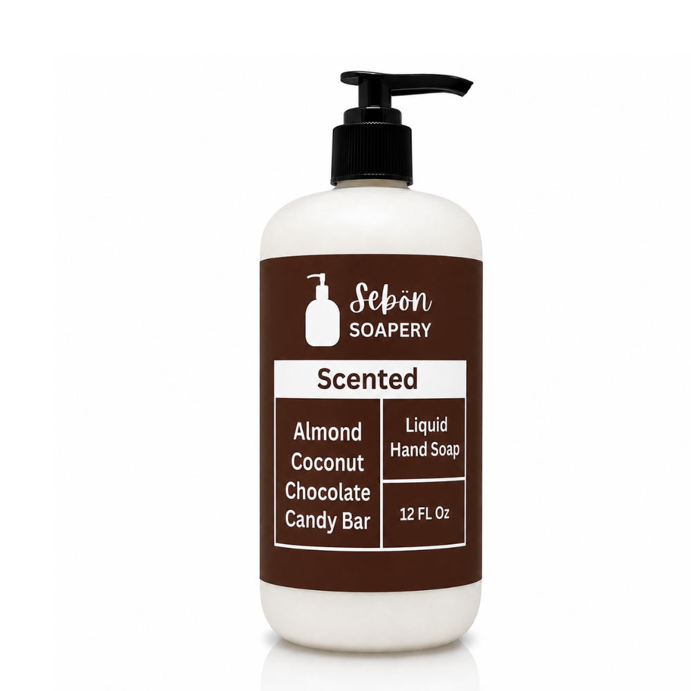 Almond Coconut Chocolate Candy Bar Scented Liquid Hand Soap