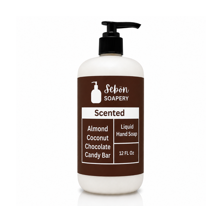 Almond Coconut Chocolate Candy Bar Scented Liquid Hand Soap