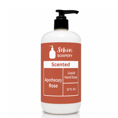 Apothecary Rose Scented Liquid Hand Soap