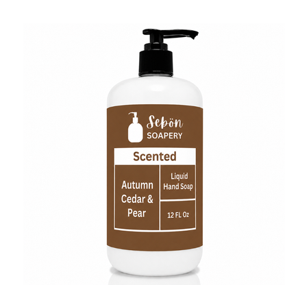 Autumn Cedar & Pear Scented Liquid Hand Soap