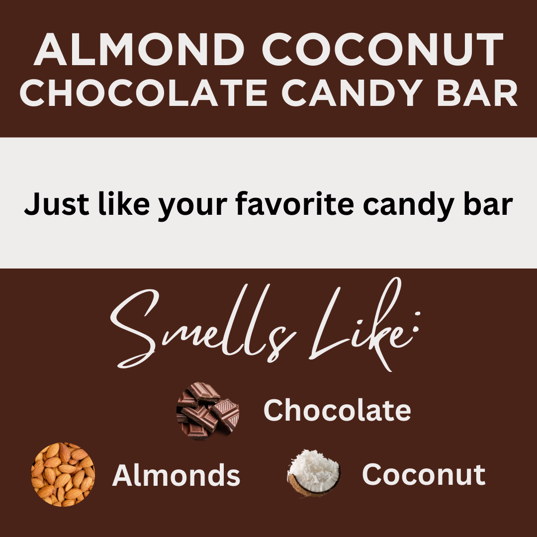 Almond Coconut Chocolate Candy Bar Scented Natural Massage Oil