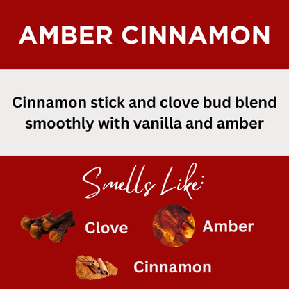 Amber Cinnamon Scented Hand-Dipped Charcoal Incense Sticks