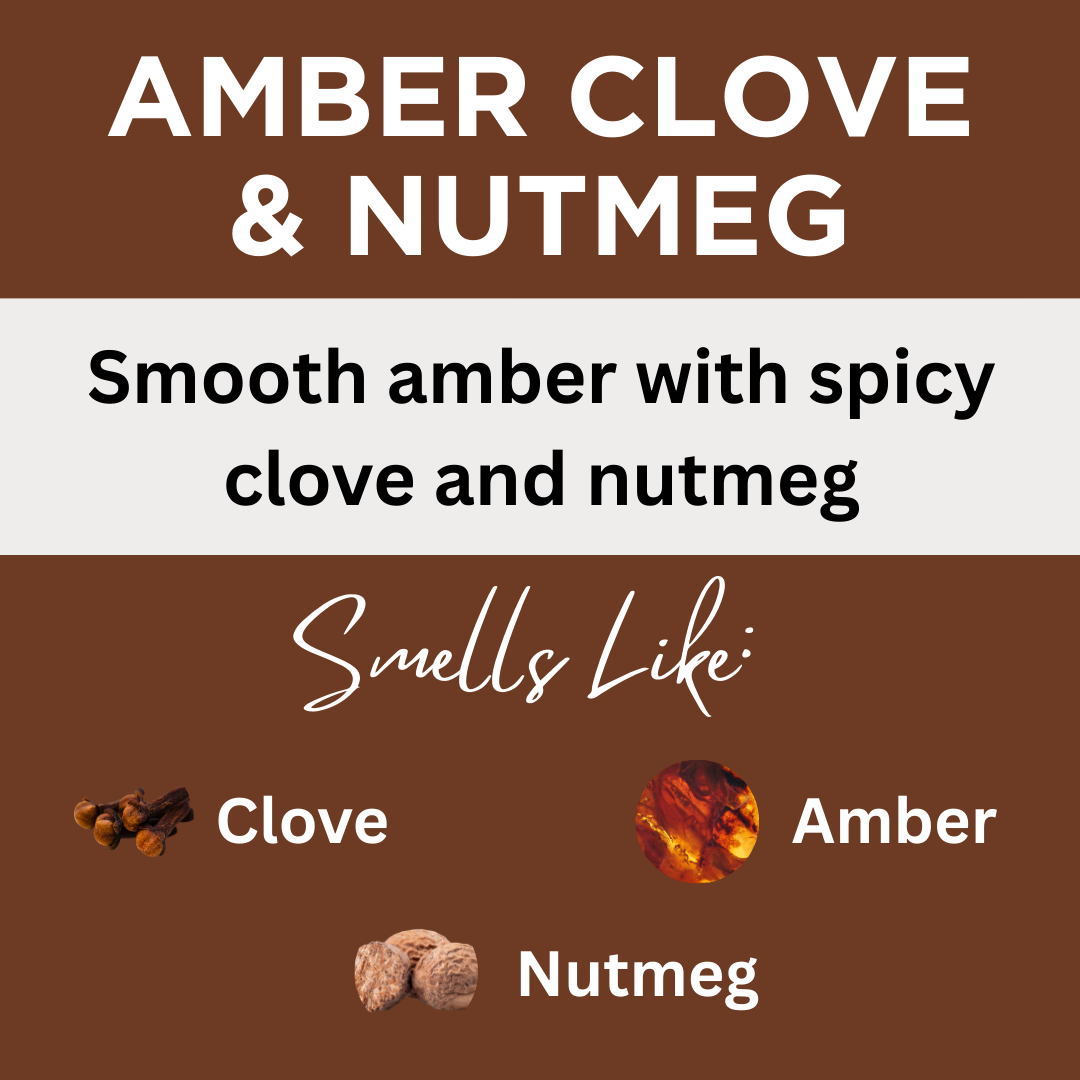 Amber Clove & Nutmeg Scented Hand-Dipped Charcoal Incense Sticks