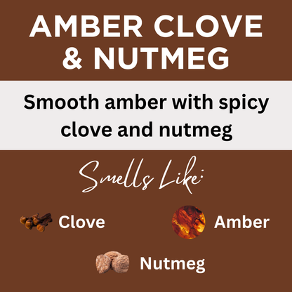 Amber Clove & Nutmeg Scented Hand-Dipped Charcoal Incense Sticks