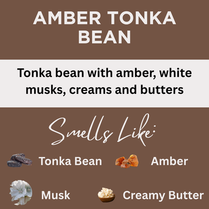 Amber Tonka Bean Scented Epsom Salt Bath Soak