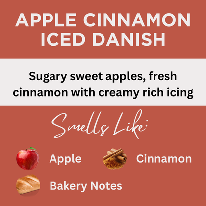 Apple Cinnamon Iced Danish Scented Sea Salt Bath Soak