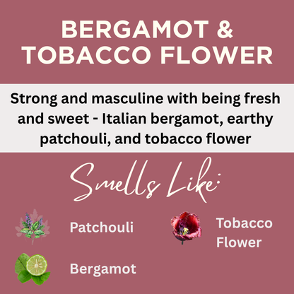 Bergamot & Tobacco Flower Scented Sea Salt Bath Soak