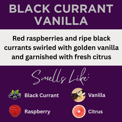 Black Currant Vanilla Scented Massage Oil