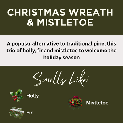 Christmas Wreath & Mistletoe Scented Natural Body Wash