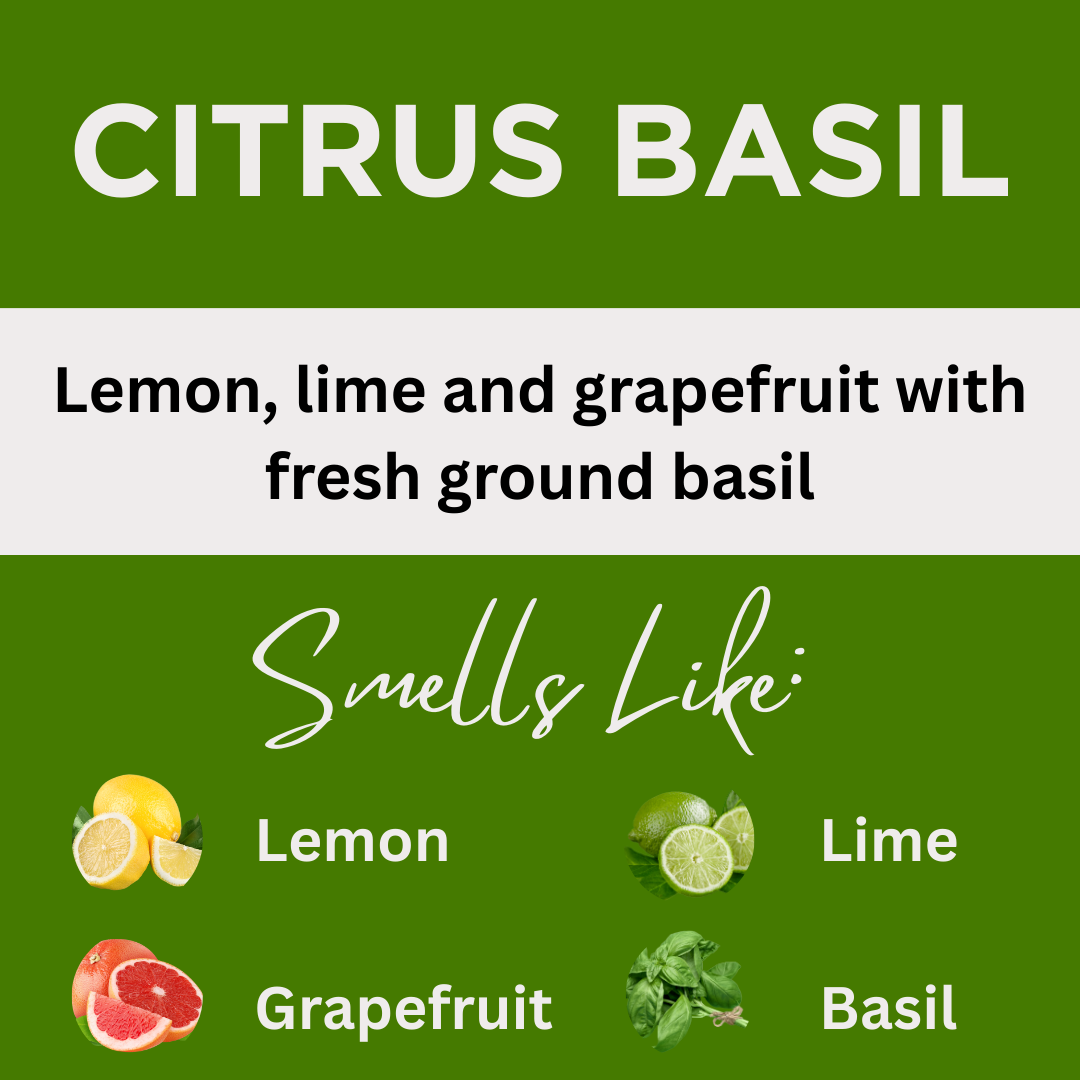 Citrus Basil Scented Epsom Salt Bath Soak