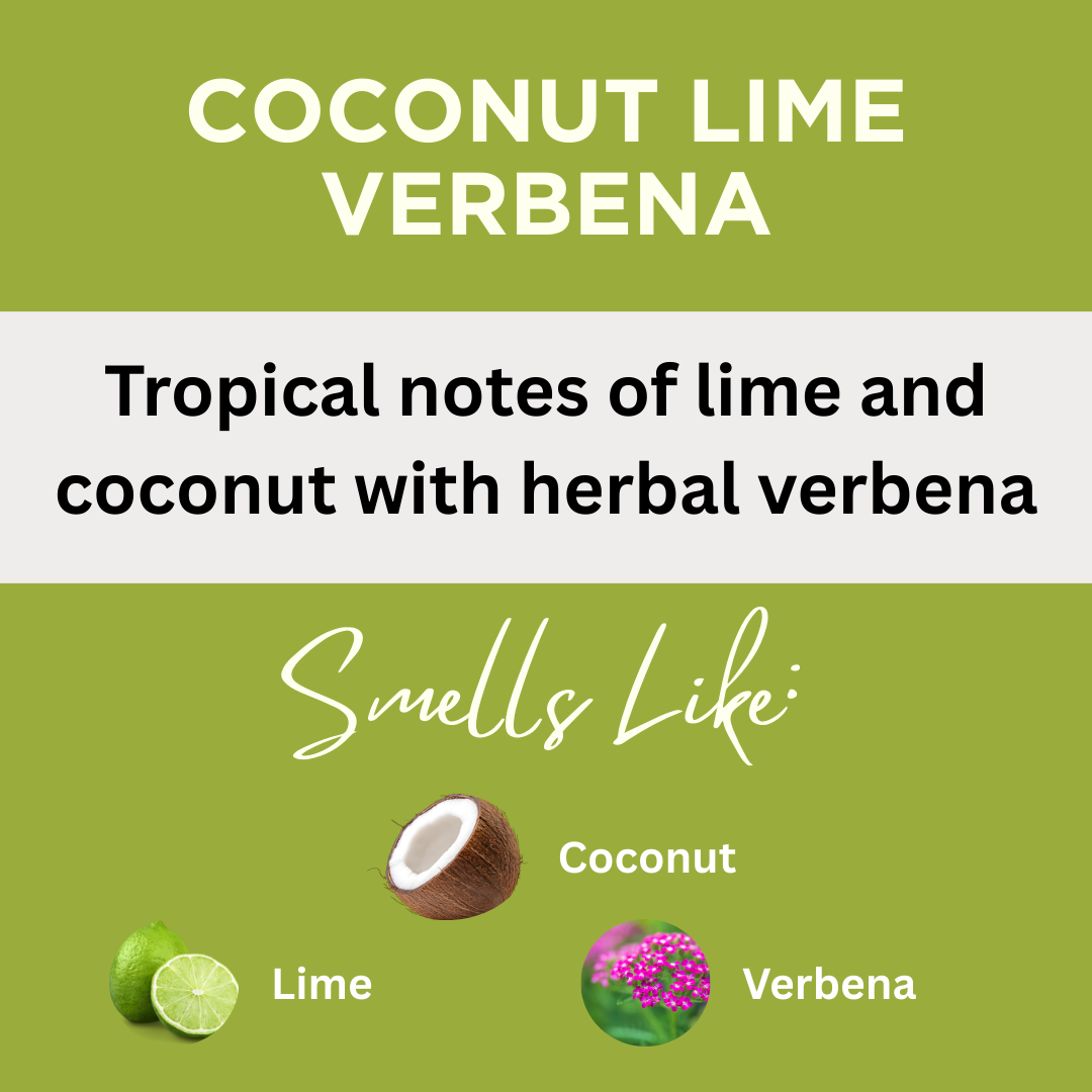 Coconut Lime Verbena Scented Reed Diffuser Oil Refill