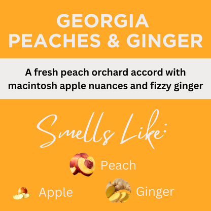 Georgia Peaches & Ginger Scented Sea Salt Bath Soak