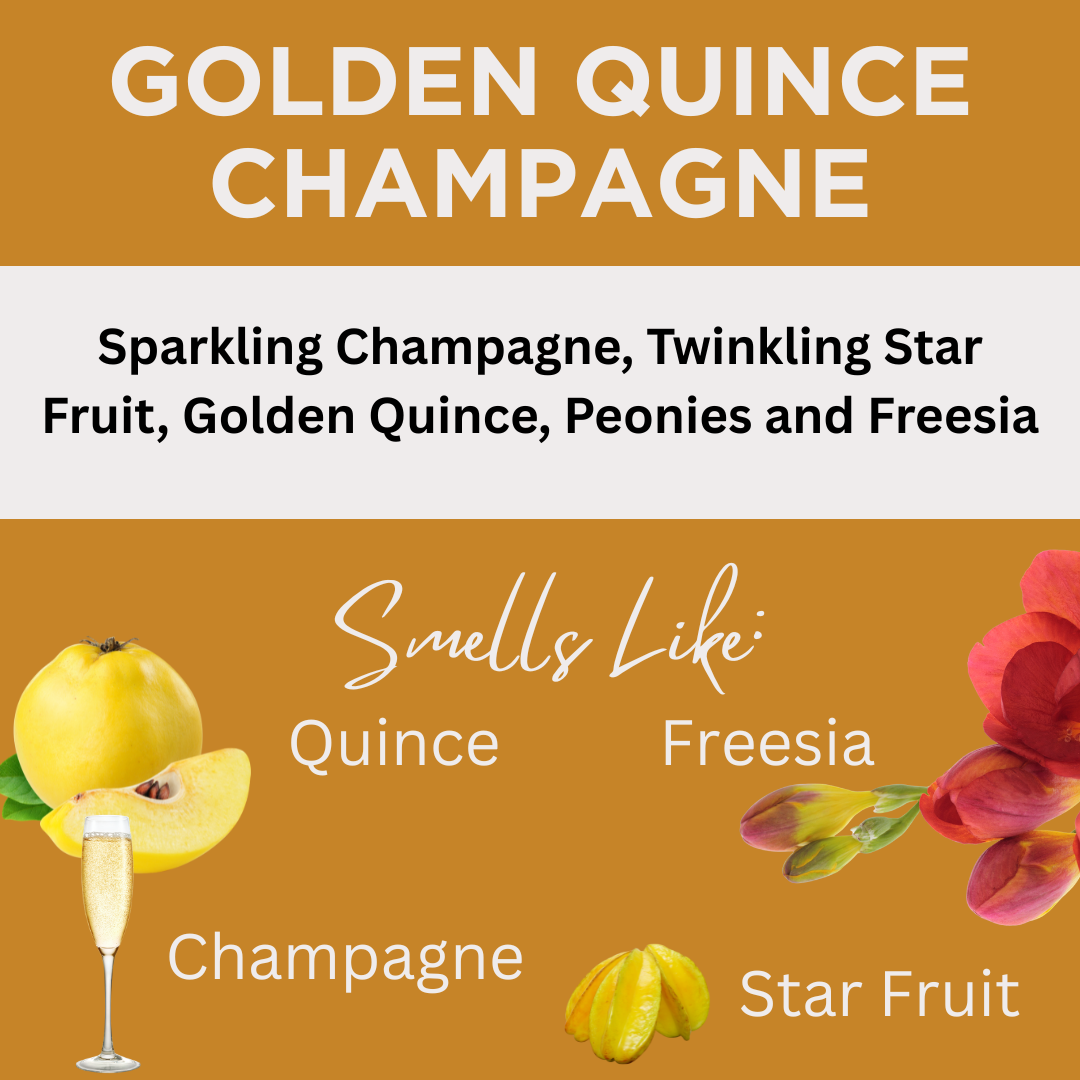 Golden Quince Champagne Scented Hand Dipped Charcoal Incense Sticks
