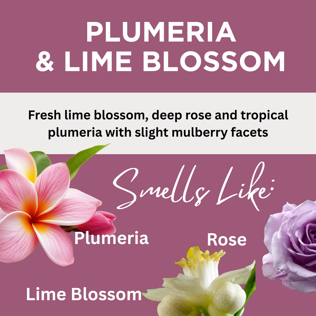 Plumeria & Lime Blossom Scented Reed Diffuser Oil Refill